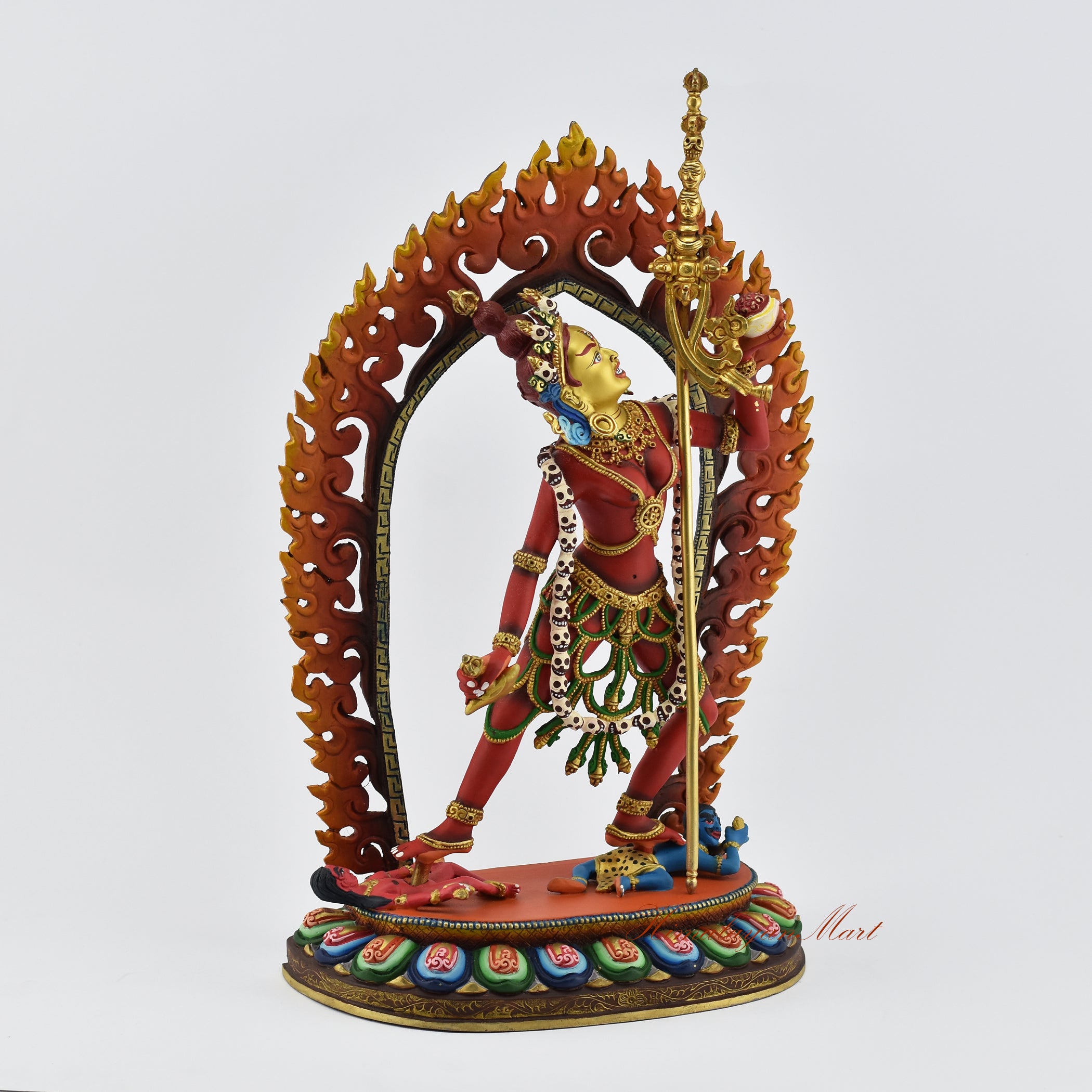 Hand-Painted Vajrayogini Statue Right Detail