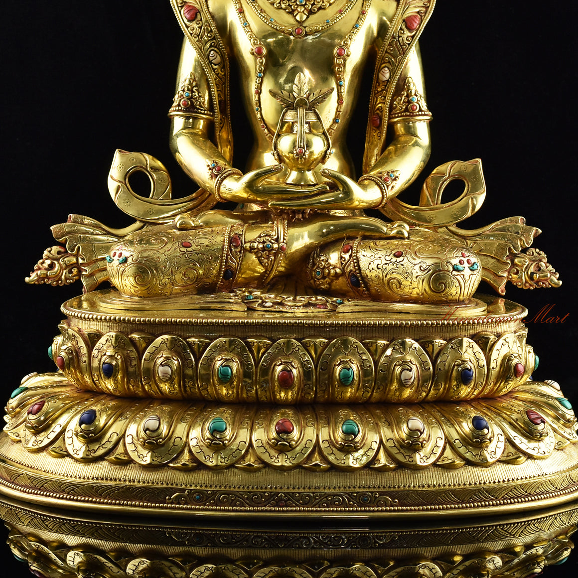 Handcrafted Tibetan Aparmita Statue Details