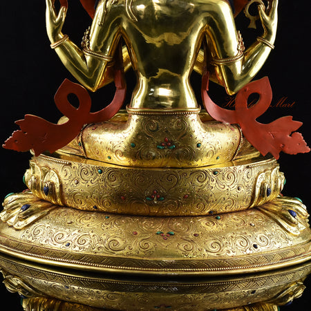 Handcrafted Chenrezig Avalokiteshvara Statue Details