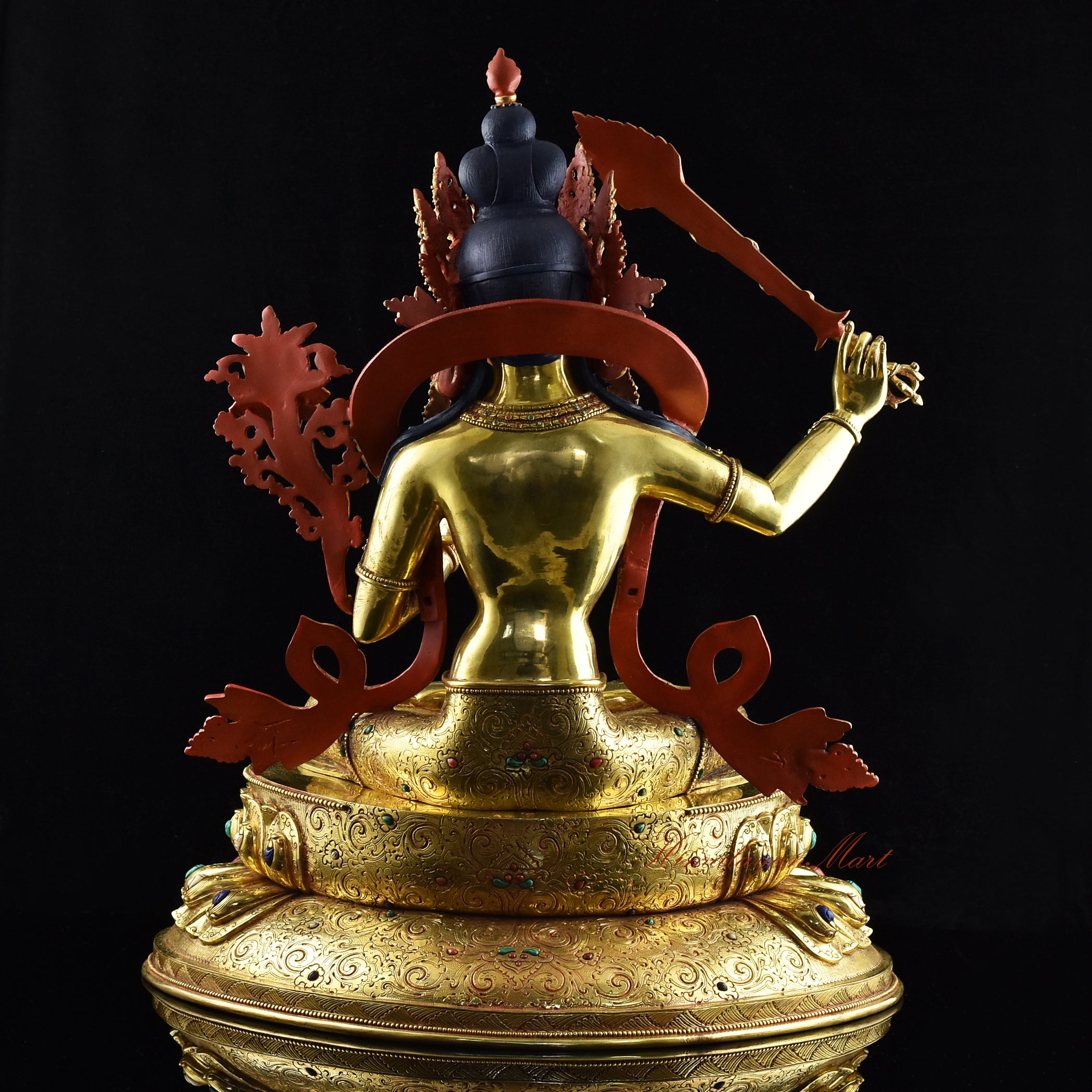 Handcrafted Manjushri Dholkar Statue