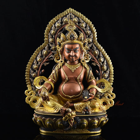 Handcrafted Yellow Dzambhala Statue