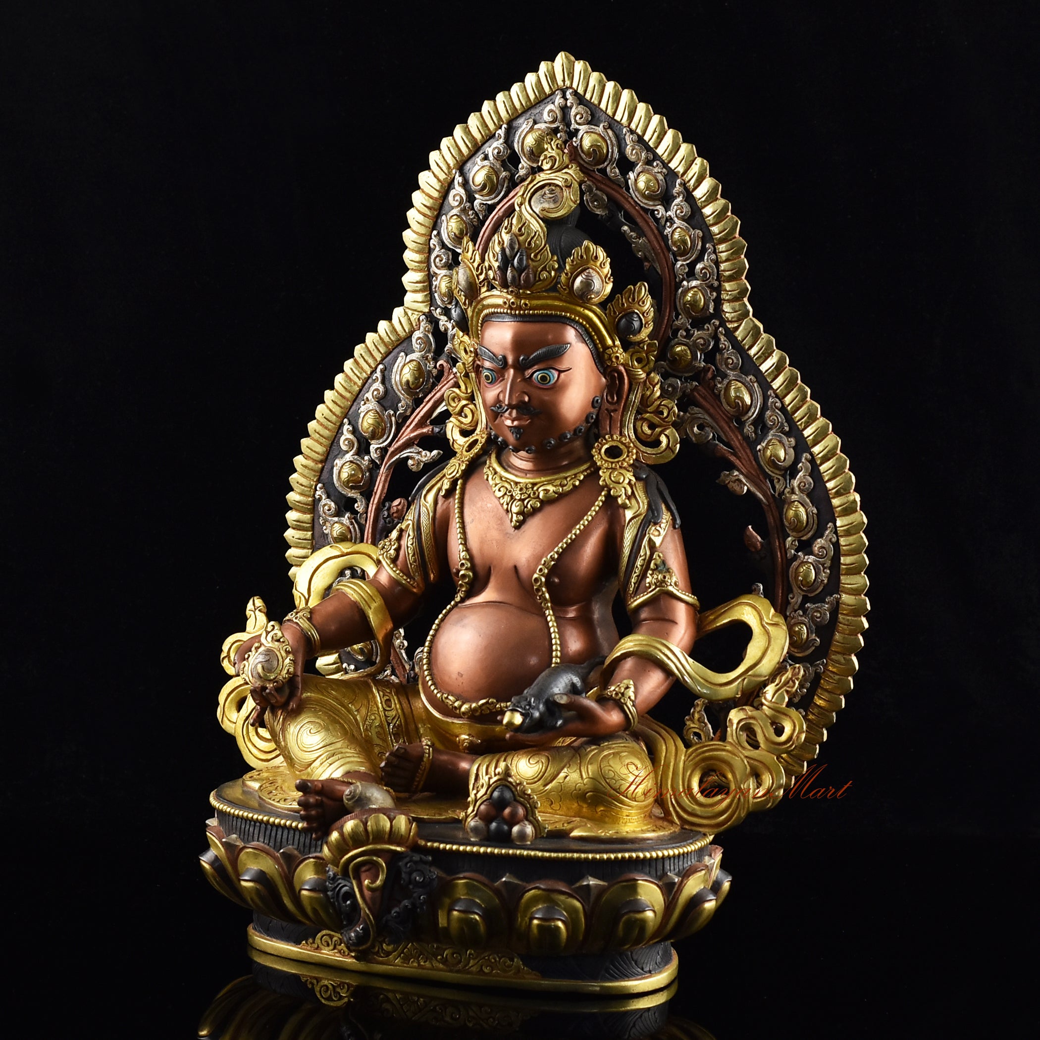 Buddhist Yellow Dzambhala Statue