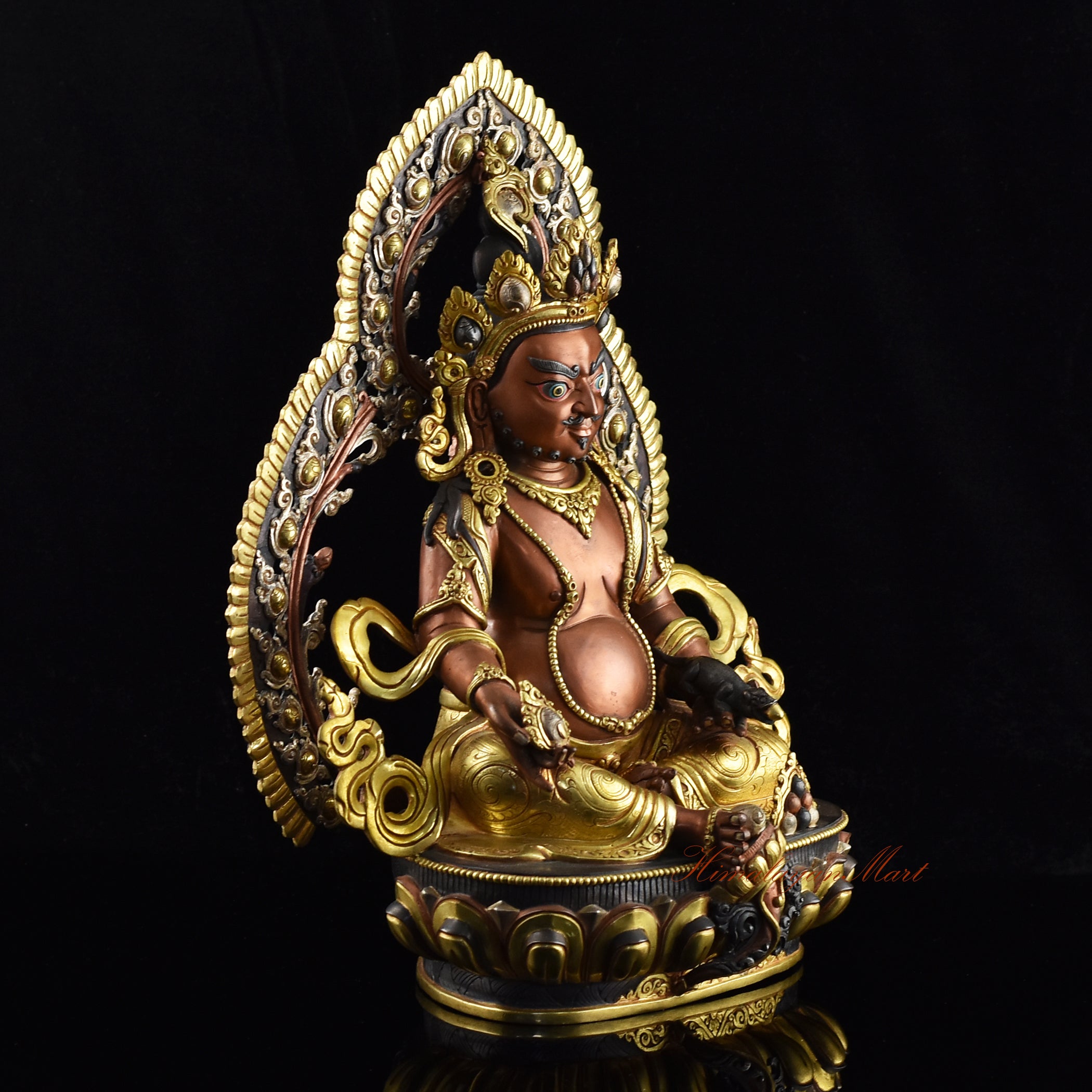 Tibetan Yellow Dzambhala Statue