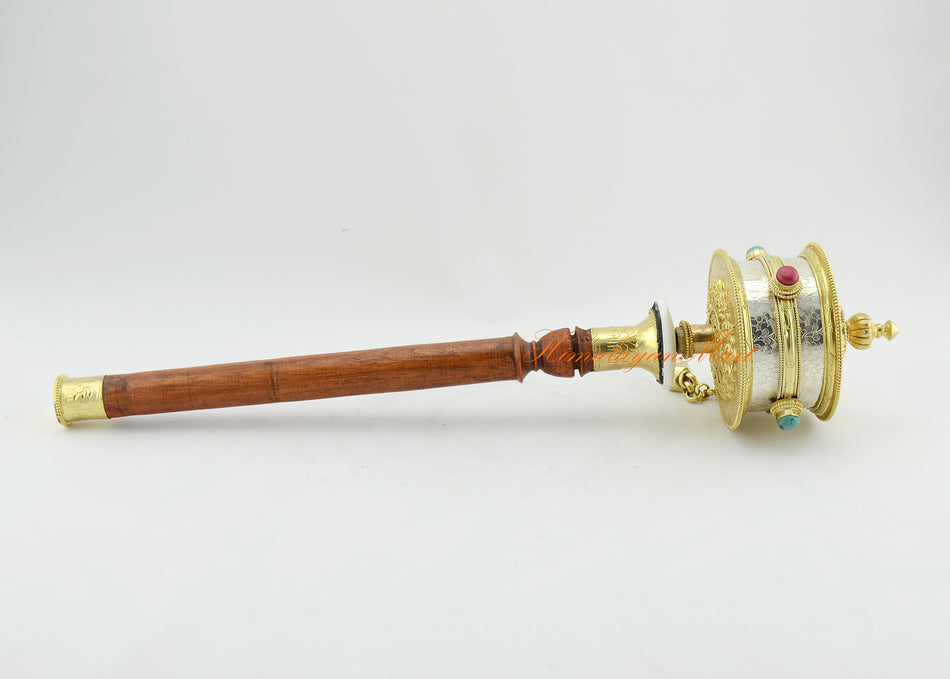 Handheld Prayer Wheel Sacred Tool for Mantra Recitation & Meditation ...