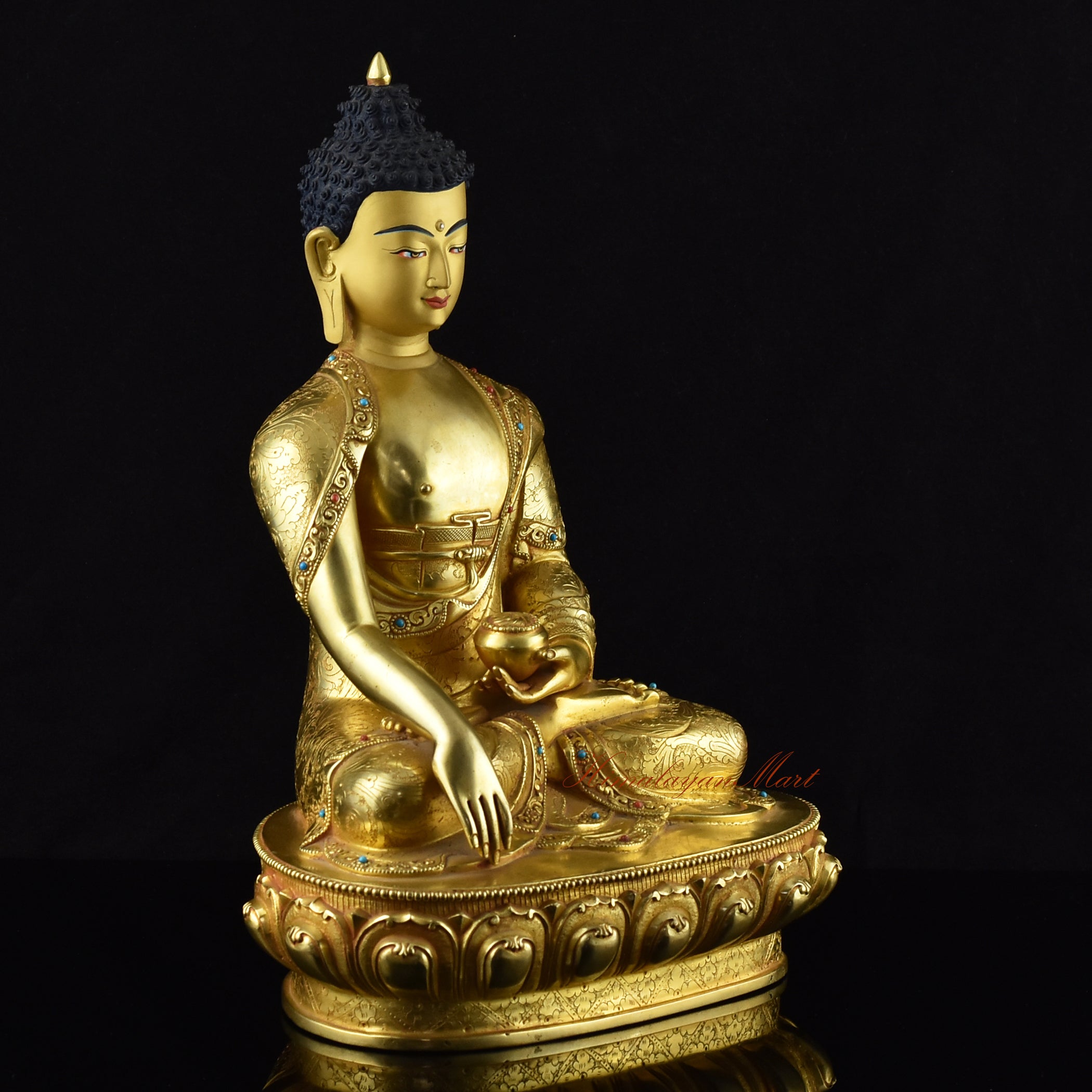 Handmade Tibetan Shakyamuni Buddha Statue 