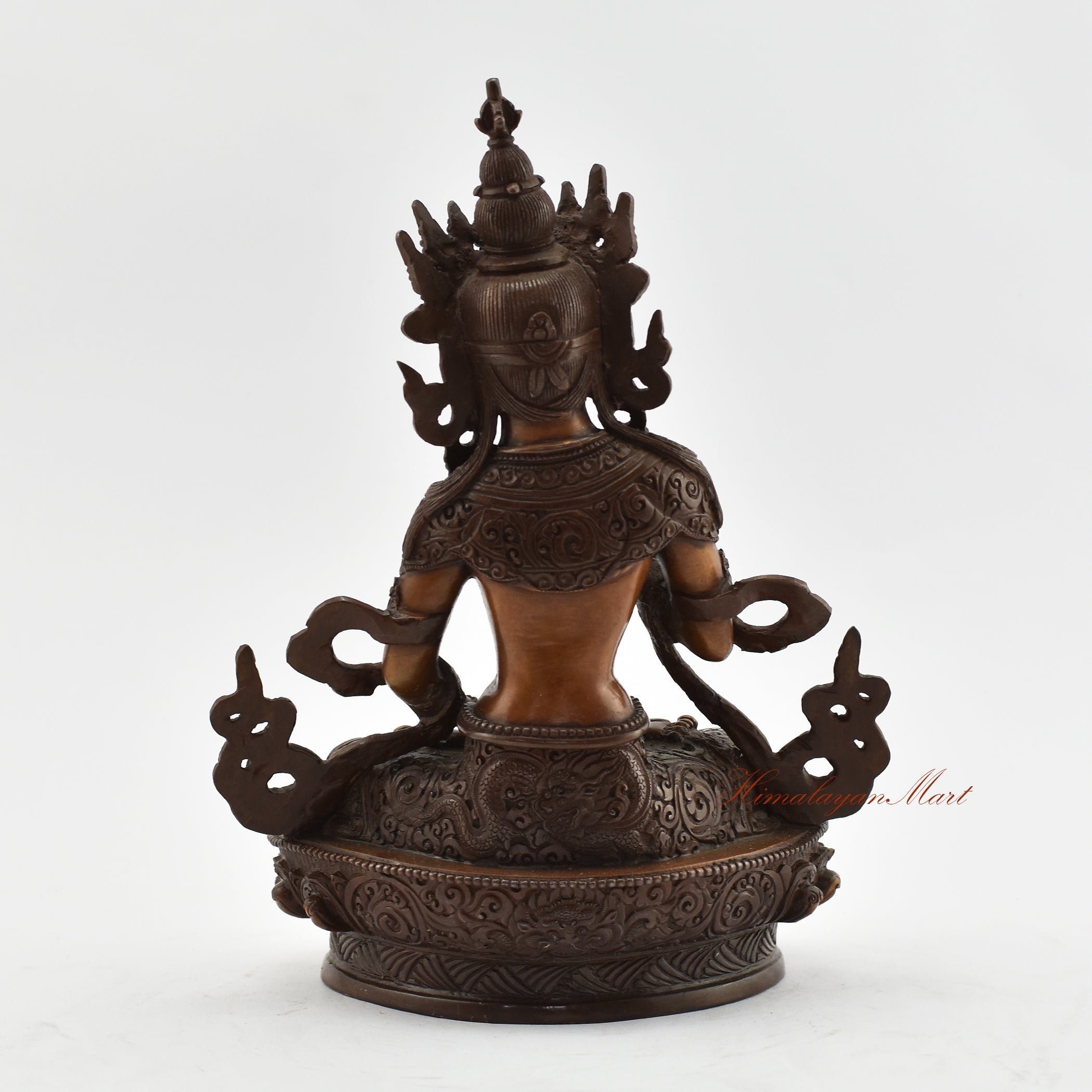 Handmade Vajrasattva Statue Back Detail