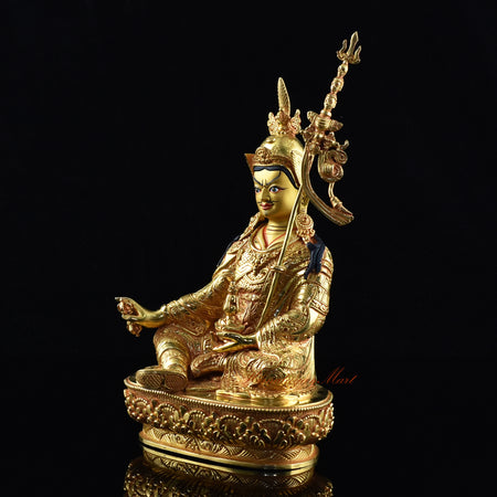 Lotus Born Padmasambhava Statue Left Detail