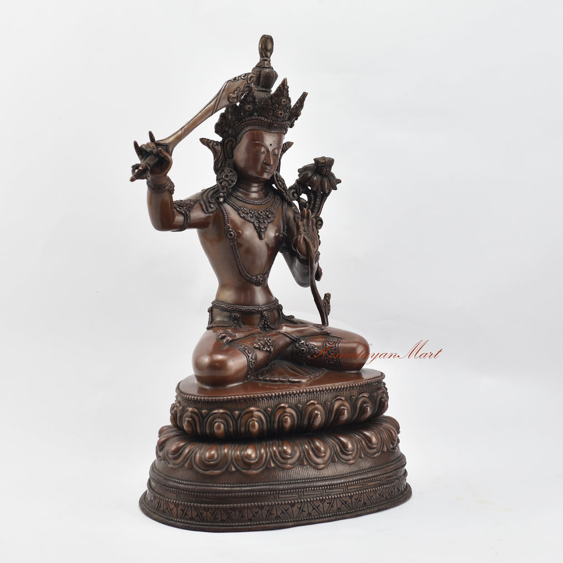 Manjushri Bodhisattva of Wisdom Statue Right Details