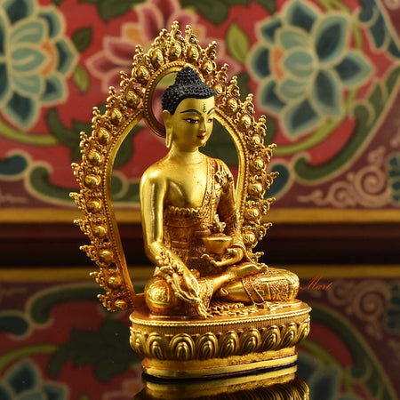 Tibetan Medicine Buddha Miniature Statue