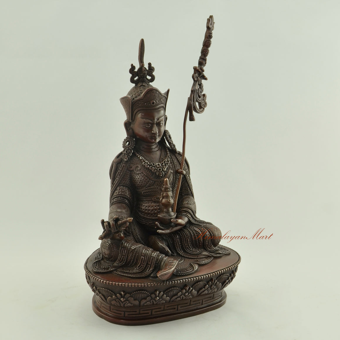 Oxidized Tibetan Guru Rinpoche Statue