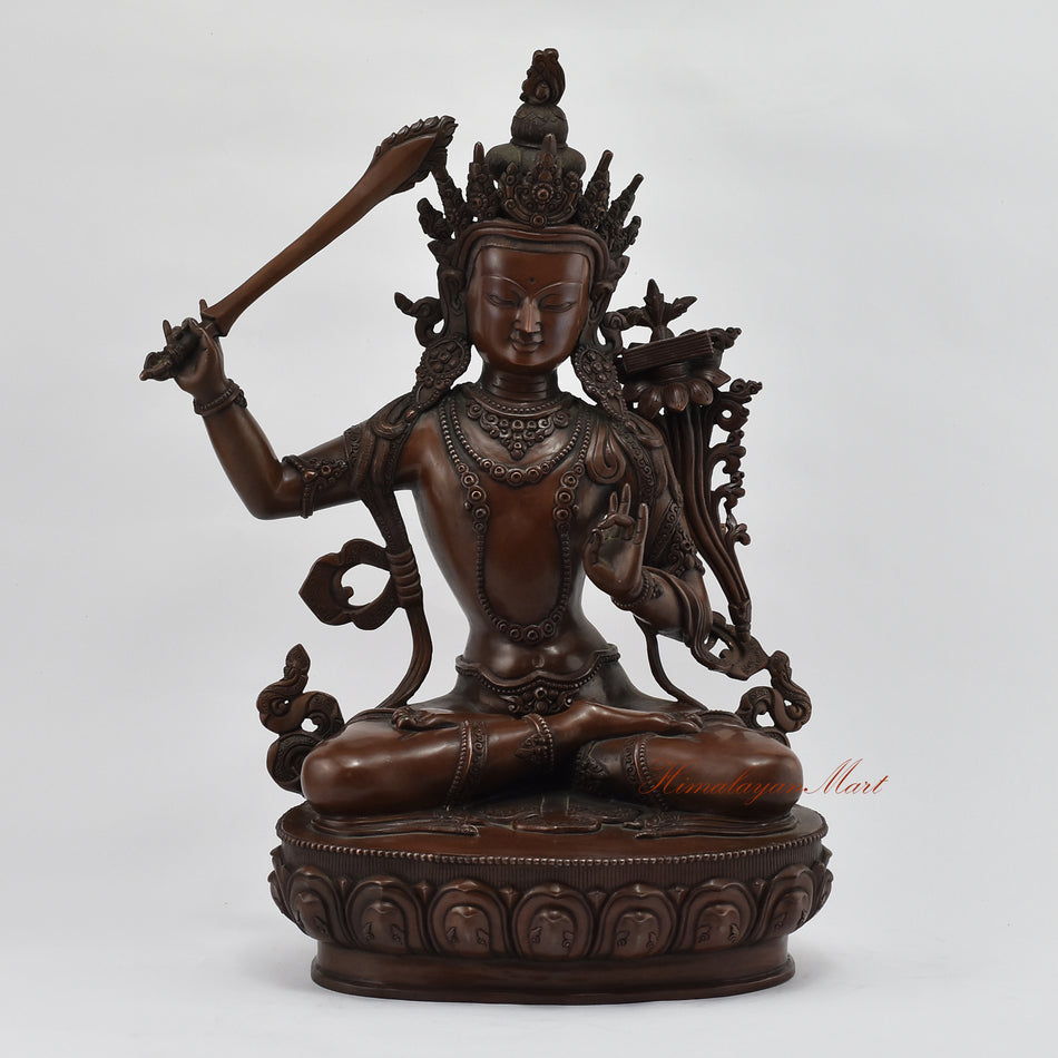 Oxidized Manjushri Statue | Manjushri – A True Manifestation of Wisdom and Enlightenment