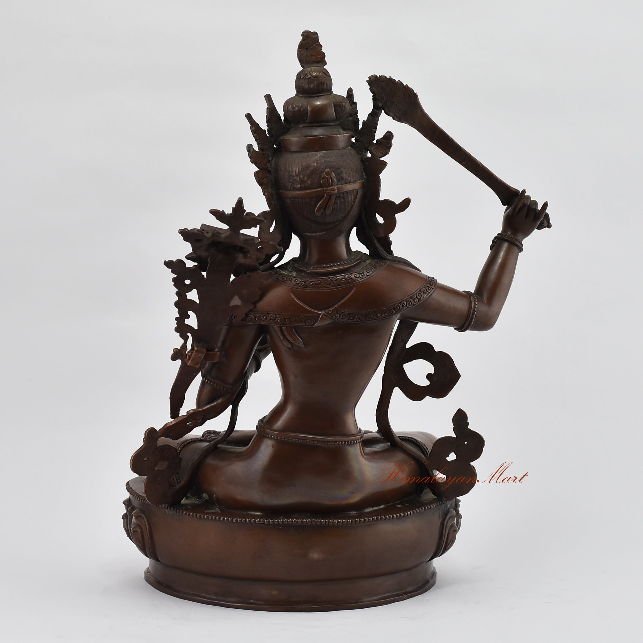 Oxidized Manjushri Statue