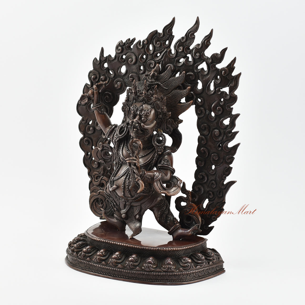 Oxidized Buddhist Vajrapani Statue