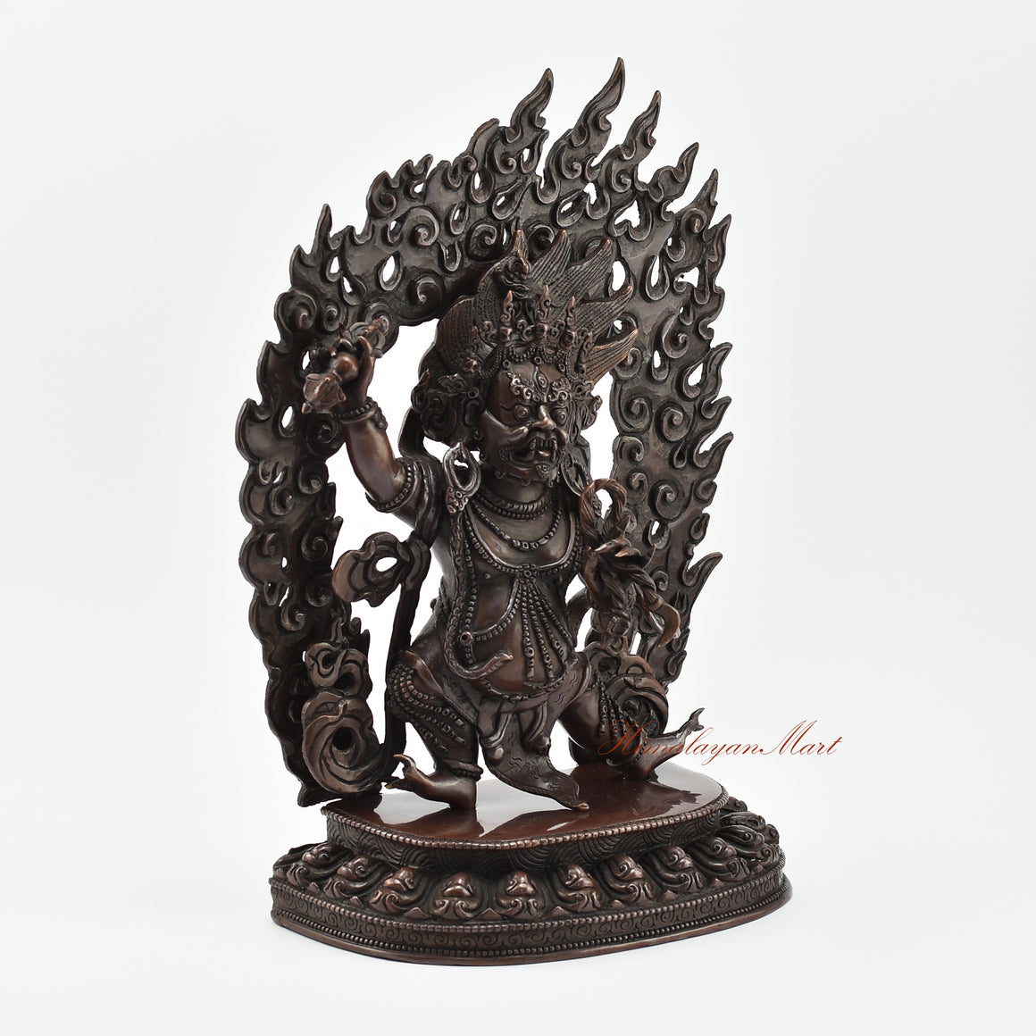 Oxidized Tibetan Vajrapani Statue