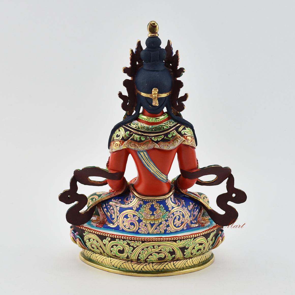 Painted Amitayus Buddha Statue