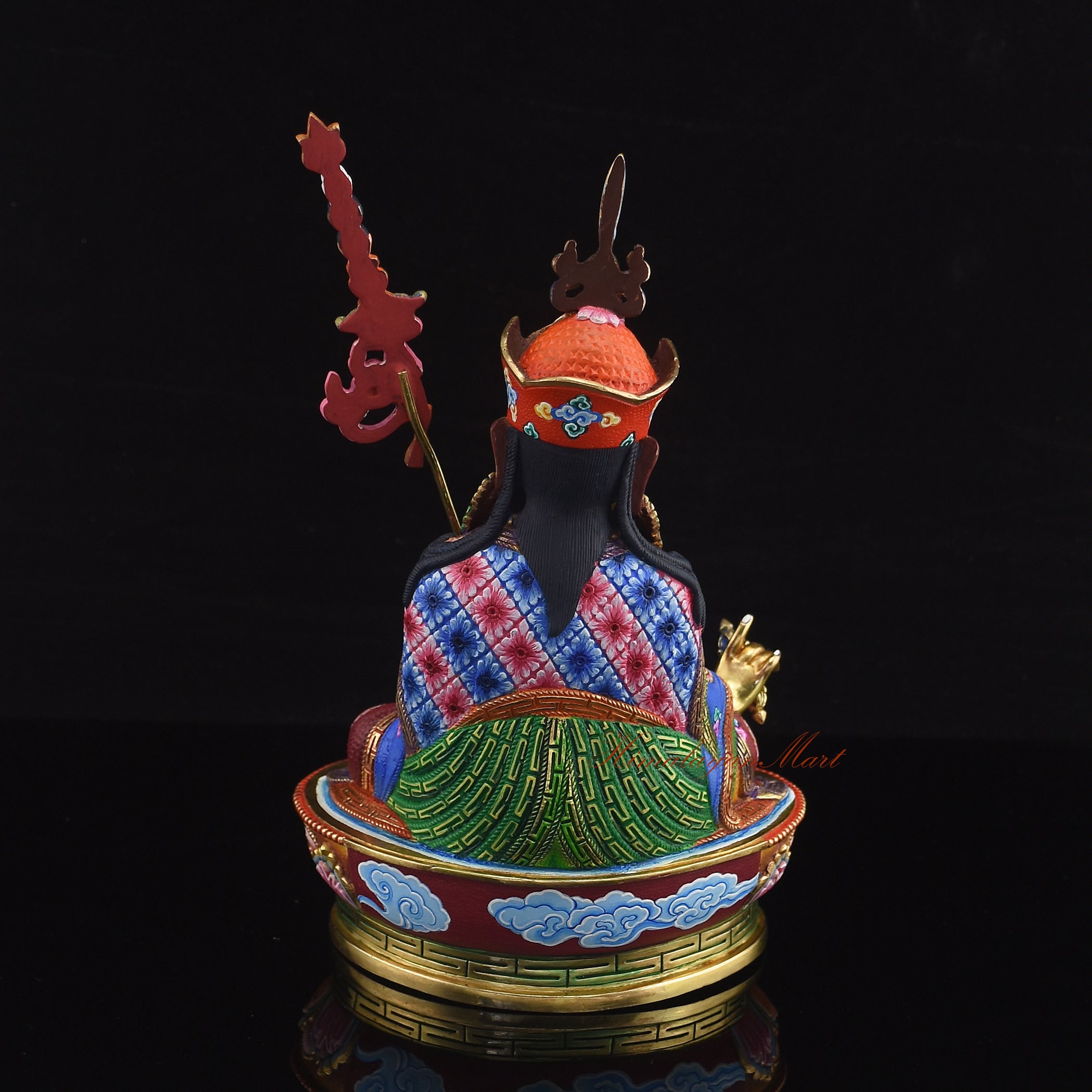 Hand Painted Guru Rinpoche Statue