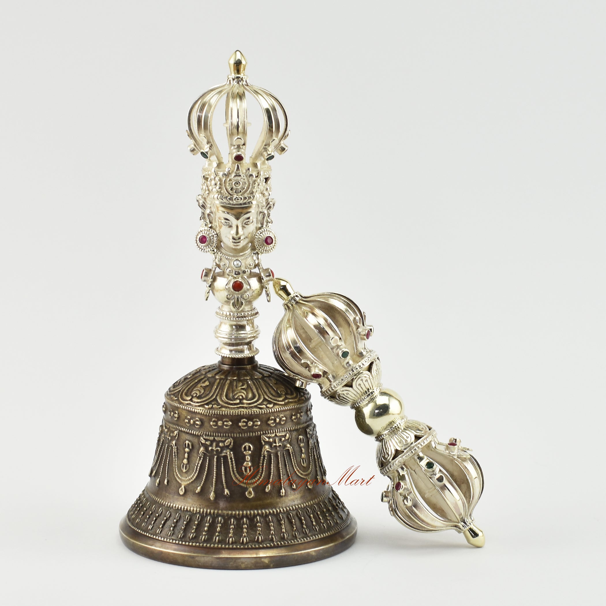 Ritual Vajra and Bell Set | Sacred Tools for Buddhist Monks