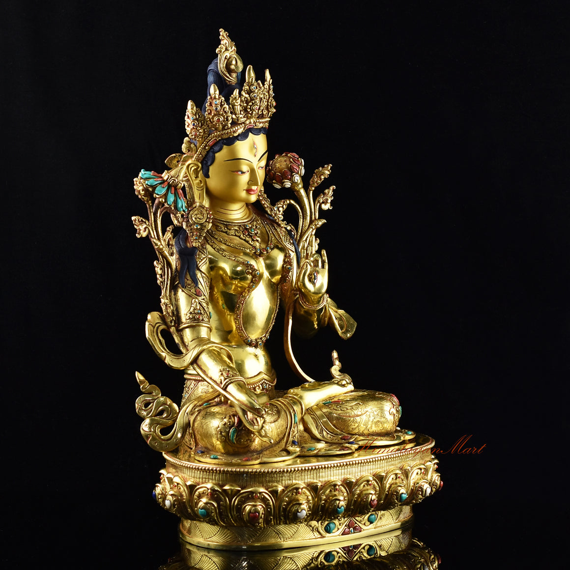 Tibetan Ritual White Tara Statue 