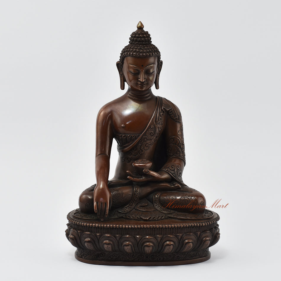 Shakyamuni Buddha Copper Statue | A Timeless Reflection of Serenity and Enlightenment