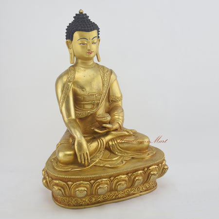 Shakyamuni Buddha Handmade Statue Right Detail