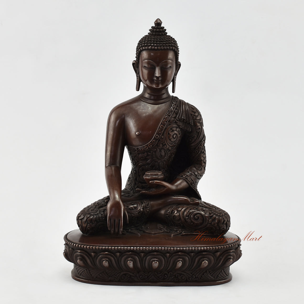 Shakyamuni Buddha Meditation Statue | Elegantly Handmade from Copper Alloy by master artisans of Patan, Nepal