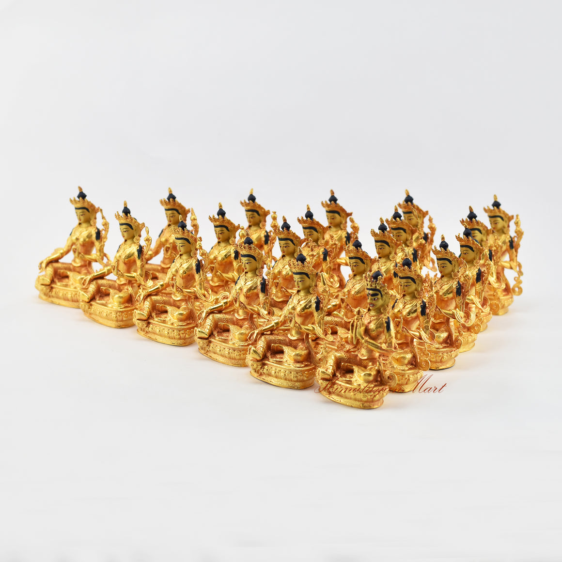 Small Buddhist 21 Tara Statues Set