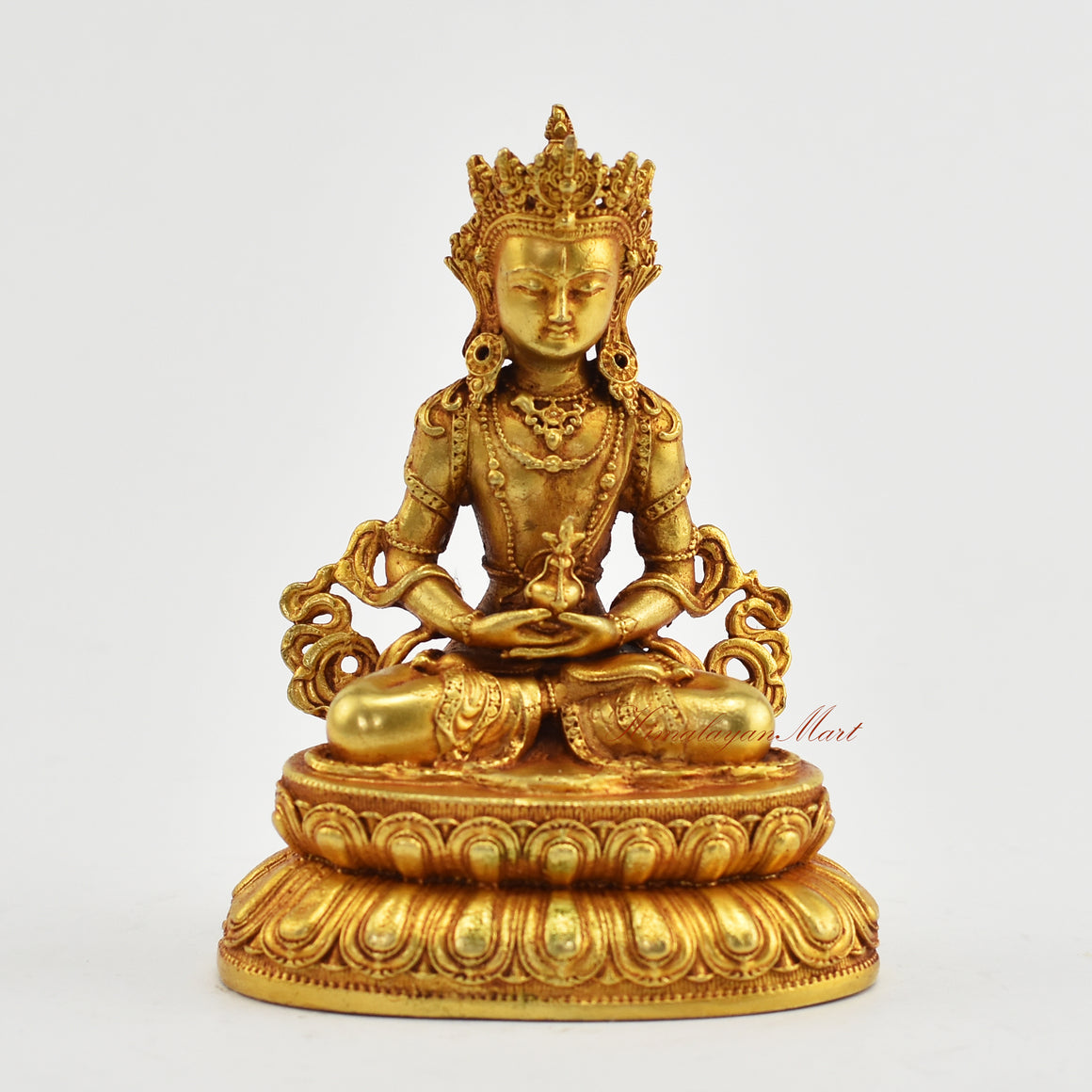 Small Gold-Plated Amitayus Statue