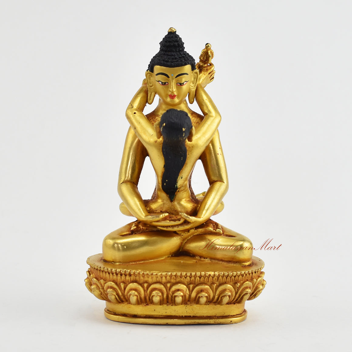 Small Gold-Plated Samantabhadra Statue