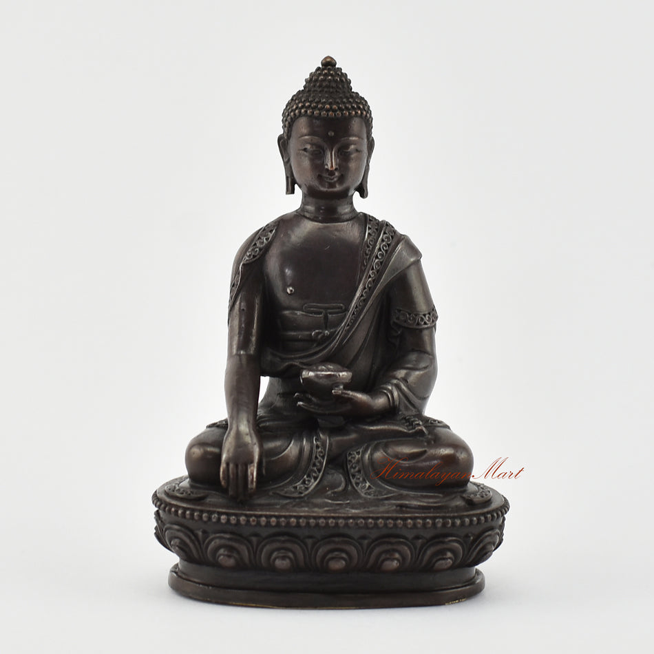 Small Shakyamuni Buddha Oxidized Statue