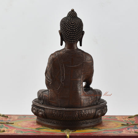 Small Shakyamuni Buddha Statue Back