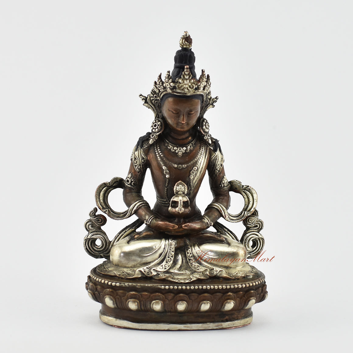 Small Silver-Plated Aparamita Statue