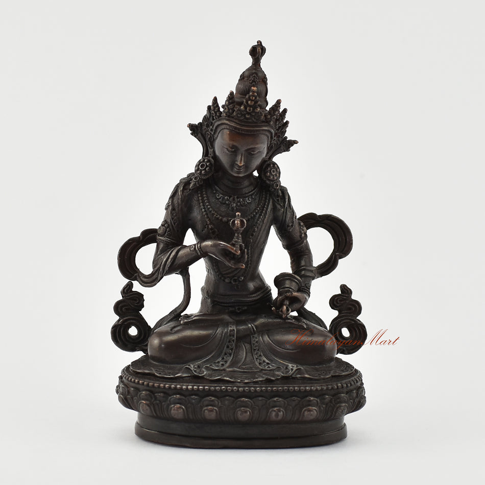 Small Vajrasattva Oxidized Statue