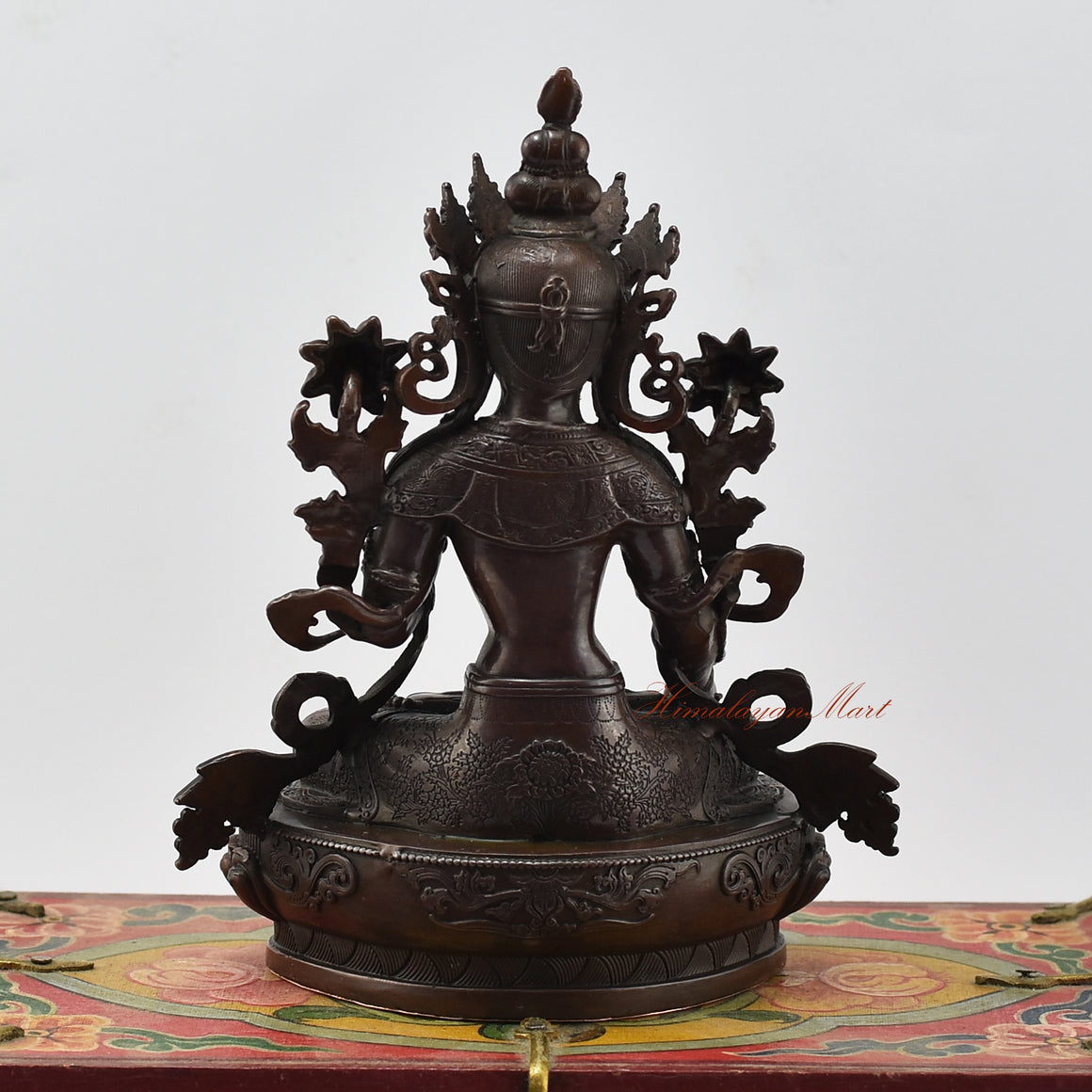 Small White Tara Statue Back Details