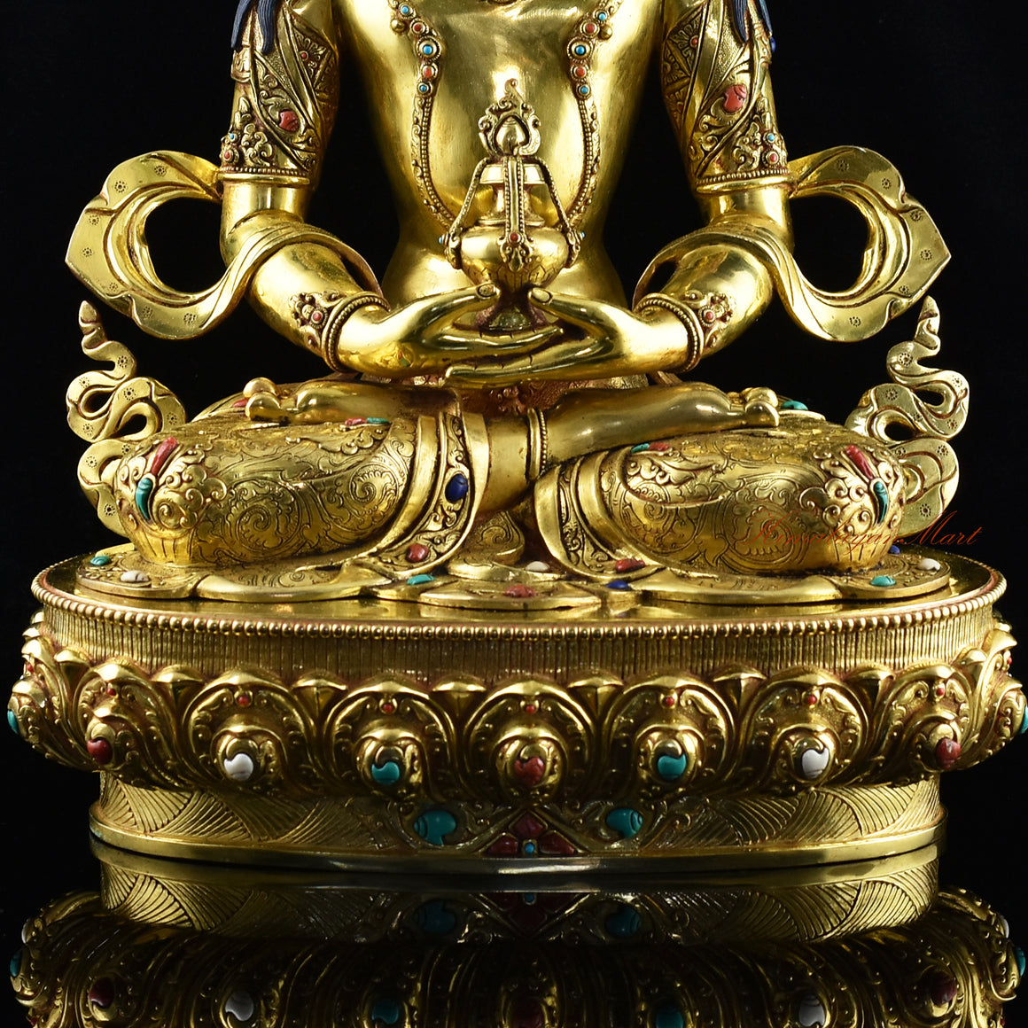 Tibetan Amitayus Buddha Statue Details