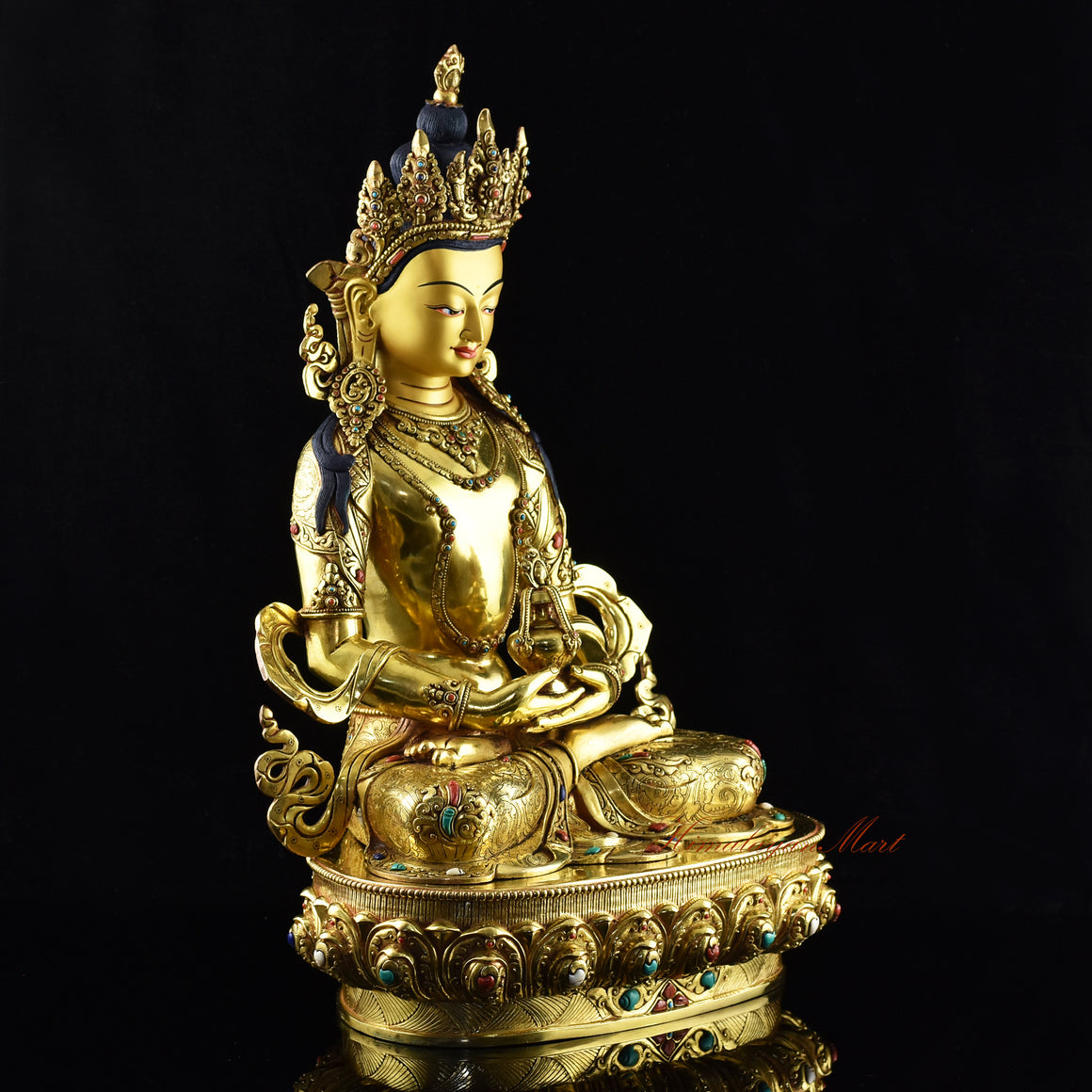 Tibetan Amitayus Aparmita Buddha Statue