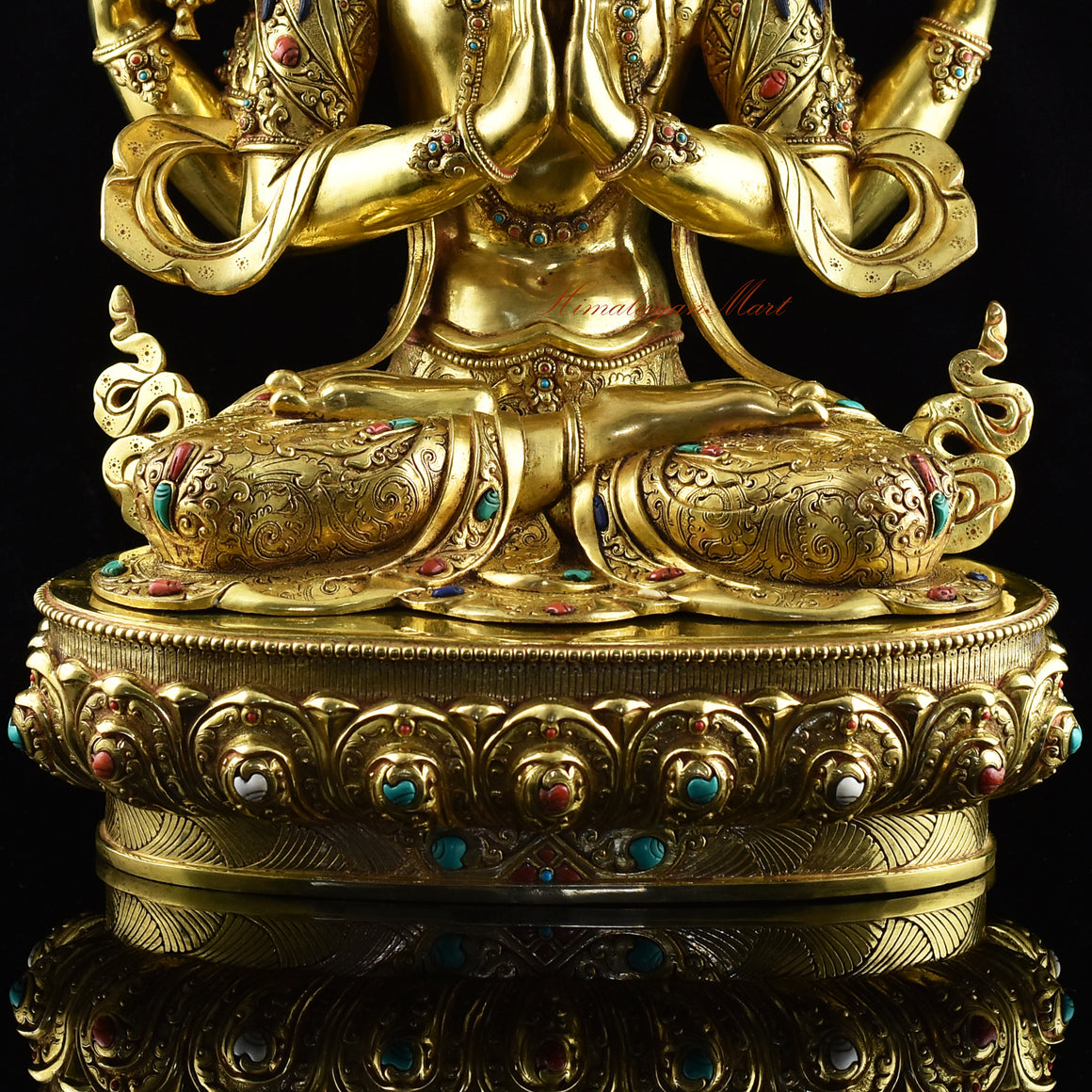 Tibetan Chenrezig Statue  Details