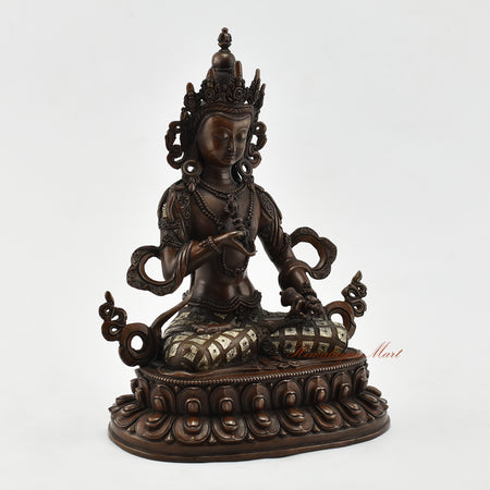 Tibetan Dorjesempa Oxidized Statue