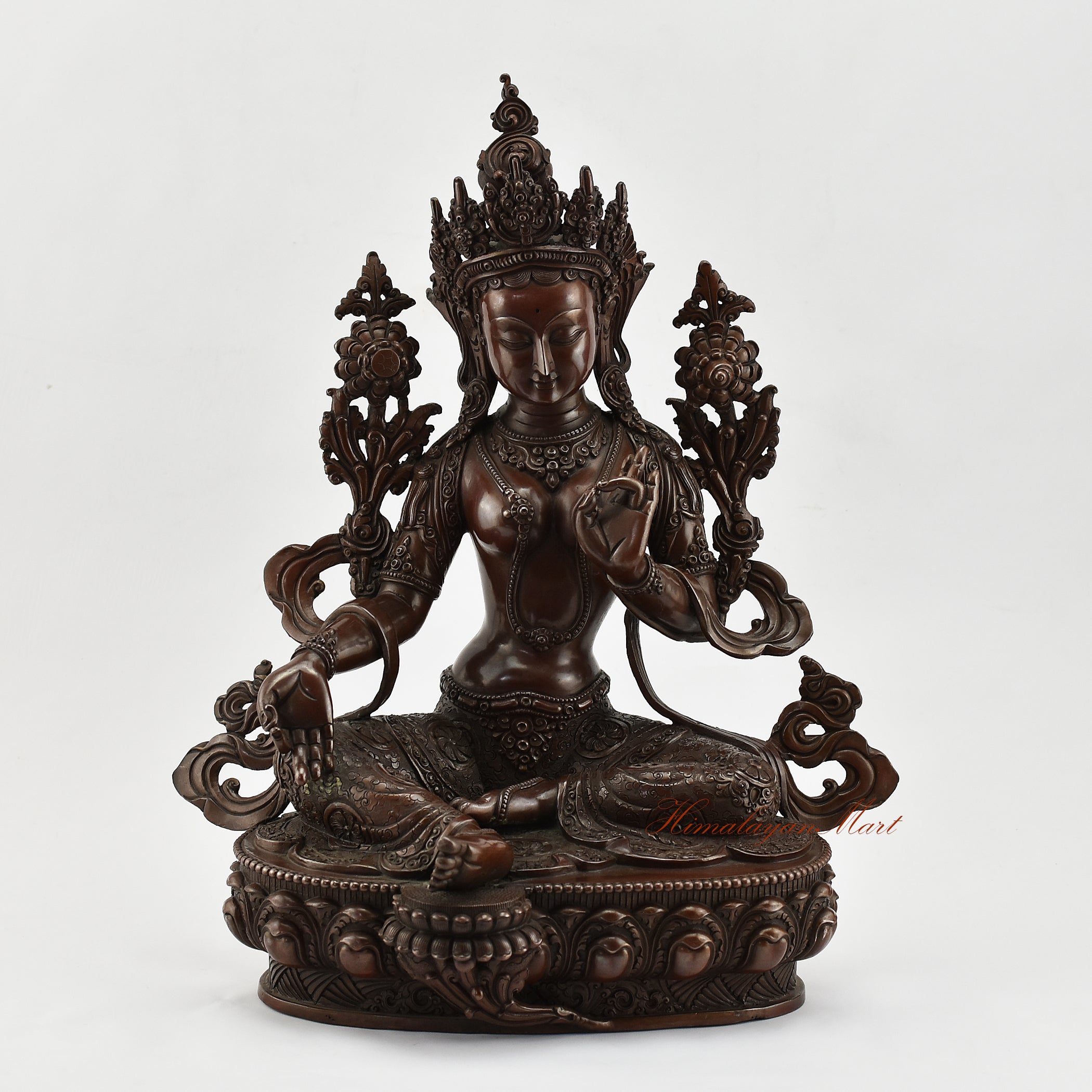 Tibetan Green Tara | Exquisitely Handcrafted Green Tara Statue from Patan, Nepal