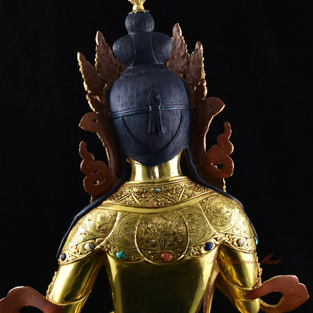 Tibetan Bajrasattva Statue Details Top