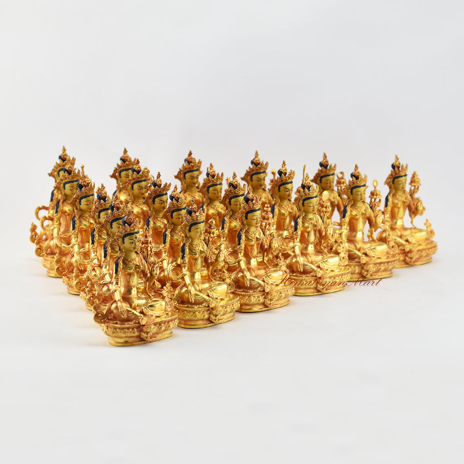 Tibetan Twenty-One Tara Set Statues