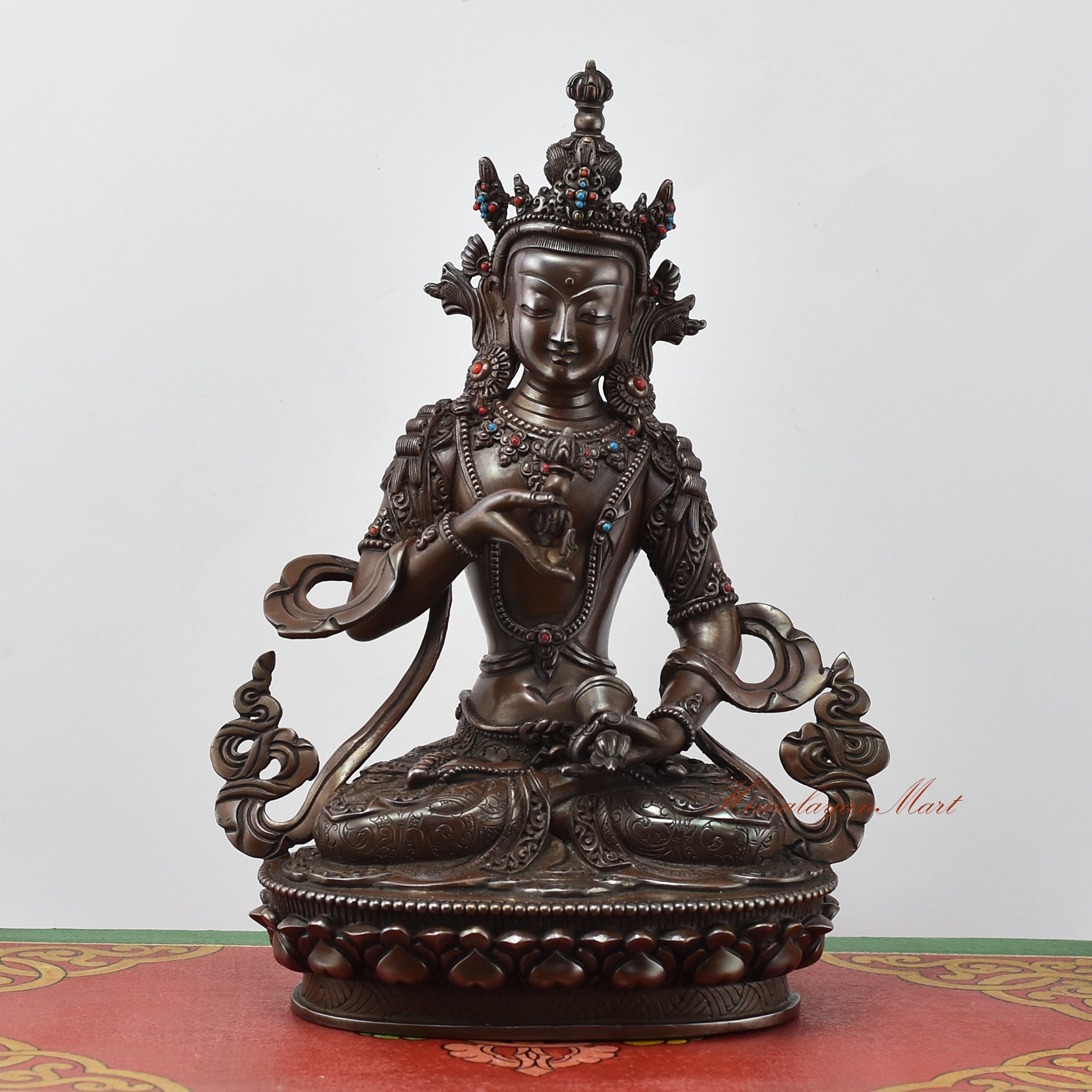 Vajrasattva Meditation Statue | Premium Quality Oxidized Copper Artwork from Patan, Nepal