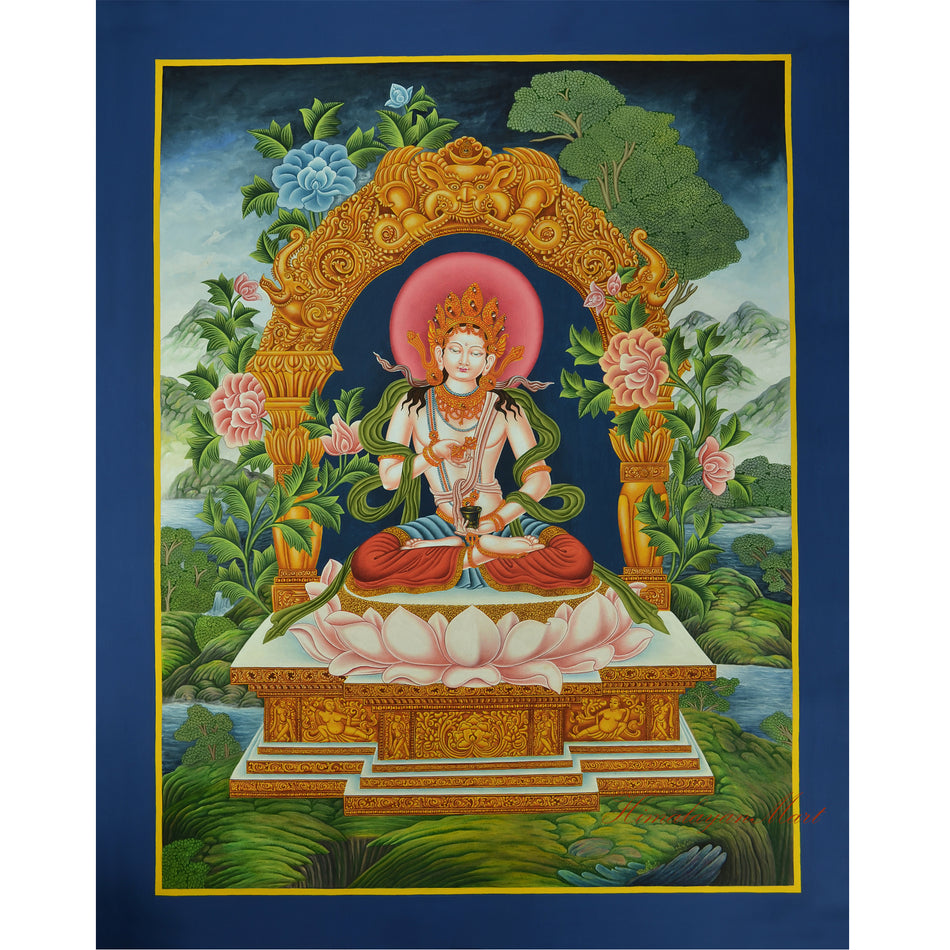 Vajrasattva Newari Thangka | Paubha Painting – The Sacred Art of Nepal