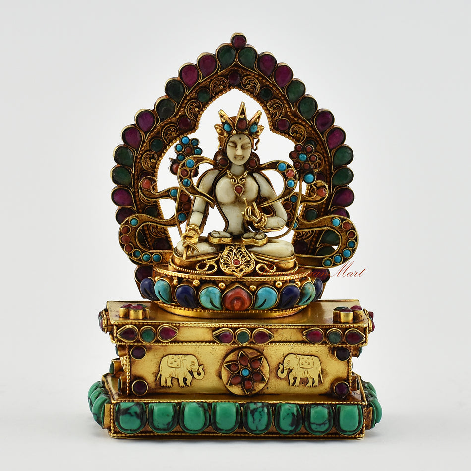 White Tara Silver Statue