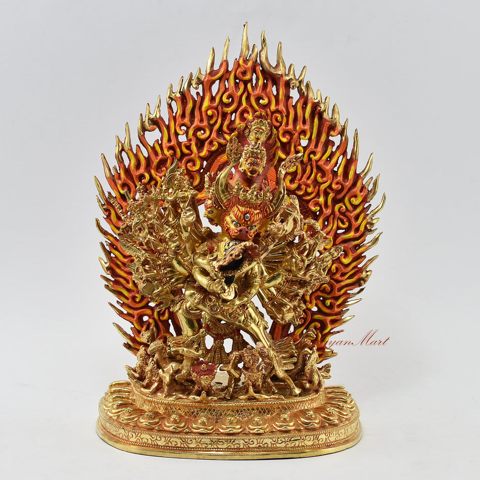 Yamantaka with Consort Statue