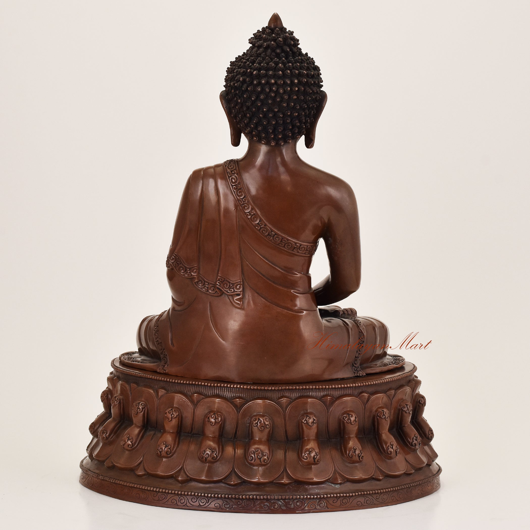 Buy Buddha Statues Online – Back view of handcrafted Amitabha Buddha sculpture in meditation