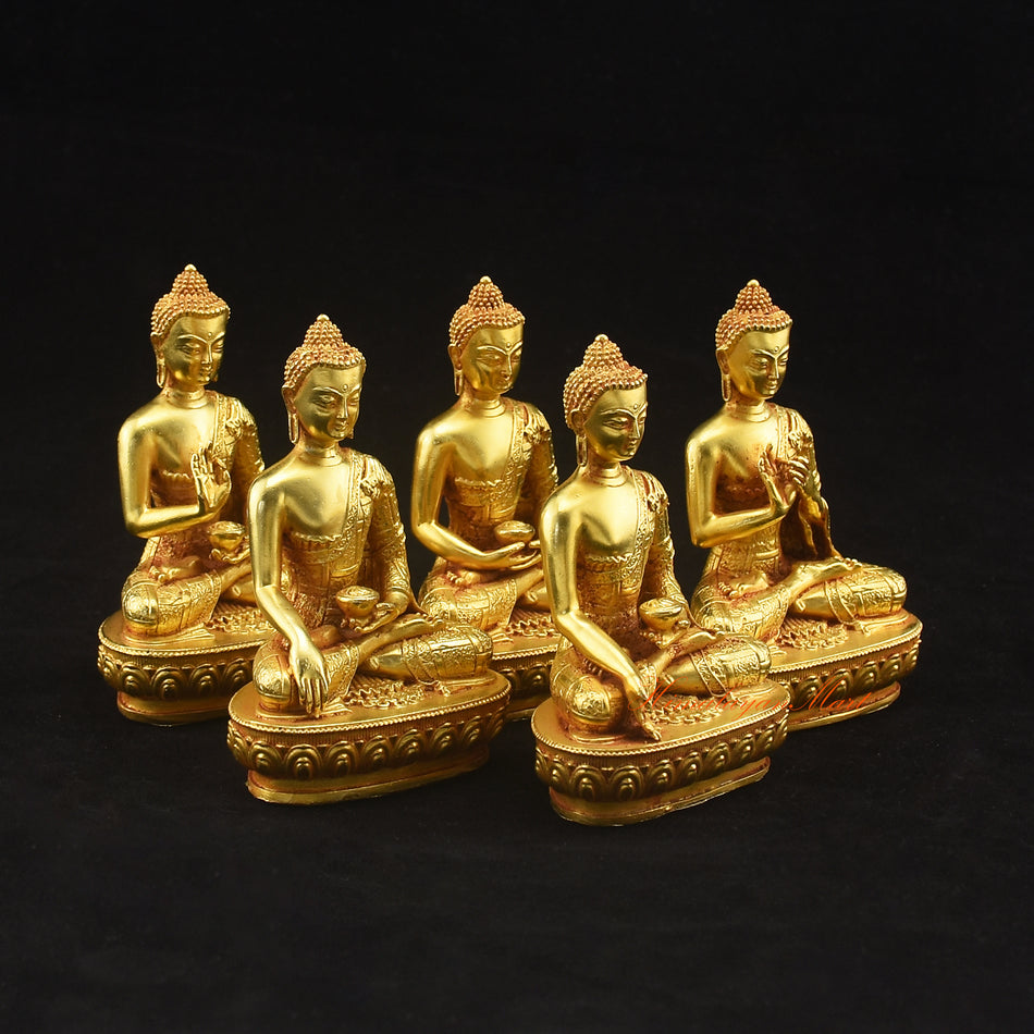 Dhyani Buddha Statues Set