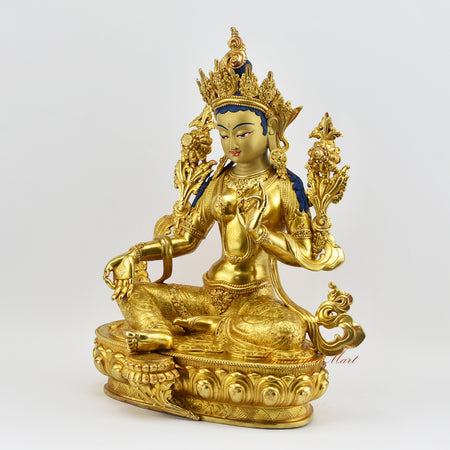 Tibetan Green Tara Statue