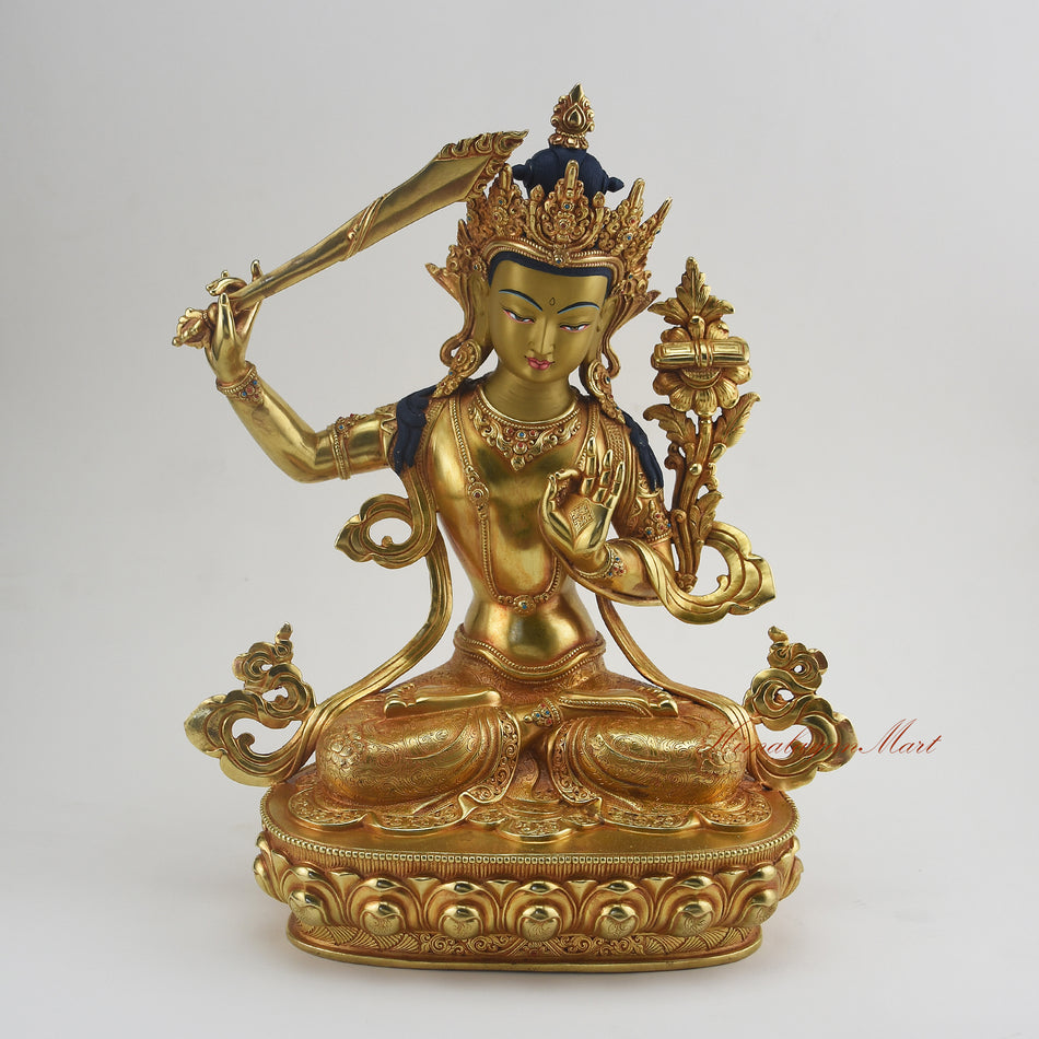 Tibetan Manjushri Statue | Jampalyang The Bodhisattva of Wisdom