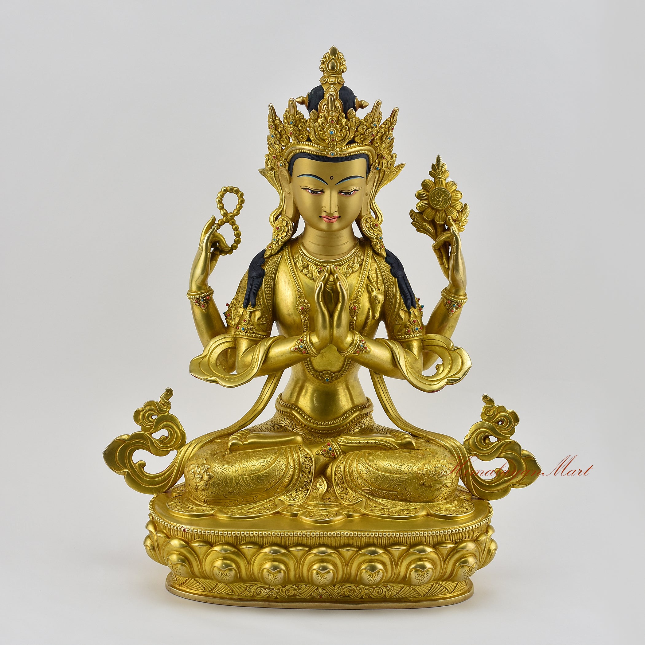 Tibetan Chenrezig Statue | Avalokiteshvara The Bodhisattva of Compassion