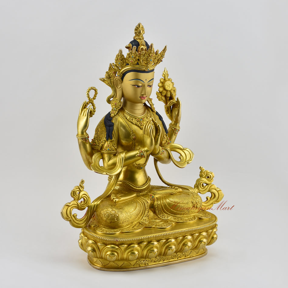 Tibetan Chenrezig Statue 